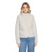 Betty Barclay - 5522 2069 Ecru gilet tricot met pels.